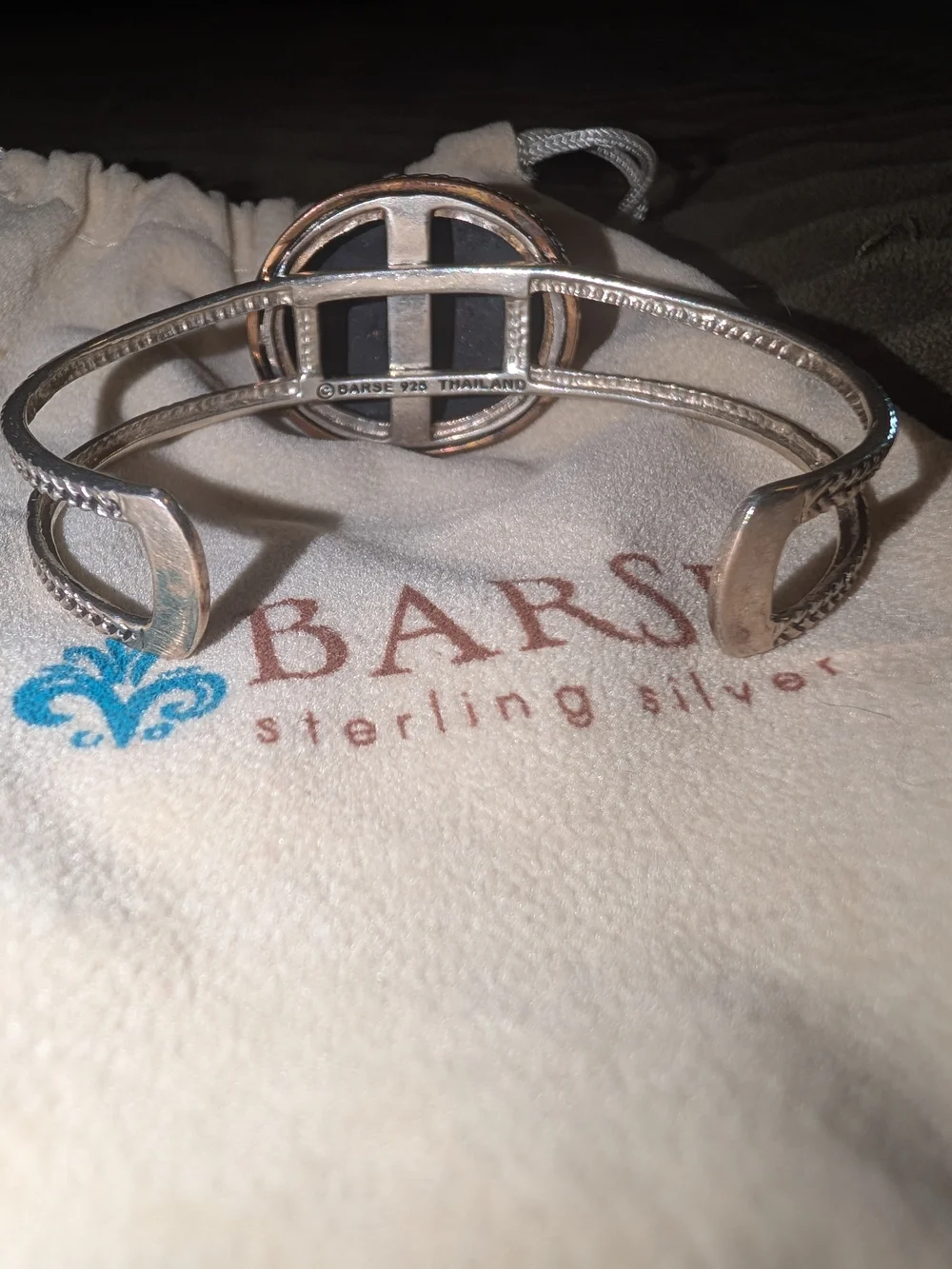 Studio Barse Hammered Copper & Sterling Silver Cuff Bracelet - Rose Copper